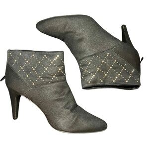 IMPO Black & Gold Studded Ankle Booties – Size 8.5M